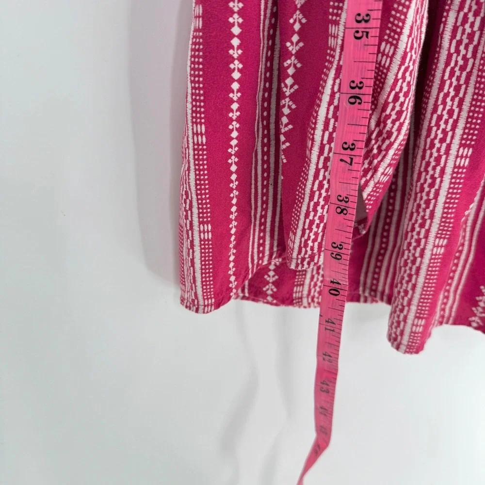 Kids Old Navy Pink White Striped Maxi Dress Ruffle Hem Halter Neck Size‎ XL